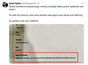 Kaymakamı Tehdit Eden Şahıs: 'Kendimi Yakacağım!'