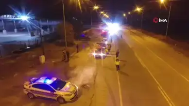Gece Dron Operasyonu: 17 Sürücüye Ceza