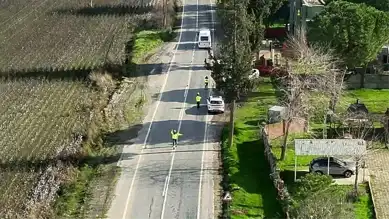 Aydın'da Mikro İHA ile Trafik Operasyonu: 20 Sürücüye Ceza