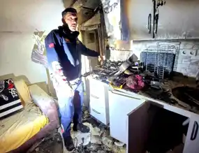Nazilli'de Ocaktaki Yemekten Yangın!