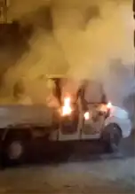 Park Halindeki Araçta Yangın!Aydın'da Olay
