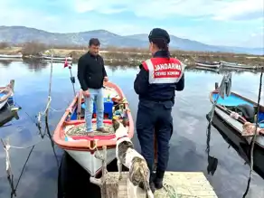 Bafa Gölü'ndeki Yasa Dışı Balıkçılık Kontrol Edildi