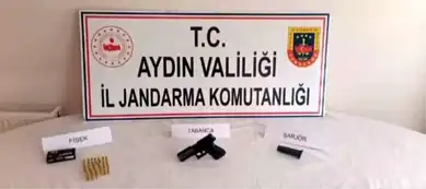 Koçarlı'da Şüpheliden Silah ve Mermi Ele Geçti