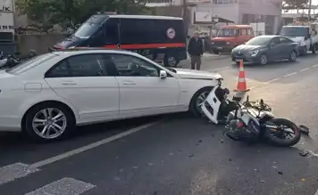 Nazilli'de Trafik Kazası: Motosikletli Yaralandı