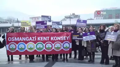 Bursa'da Kadınlar Şiddete Karşı Birlikte Durdu