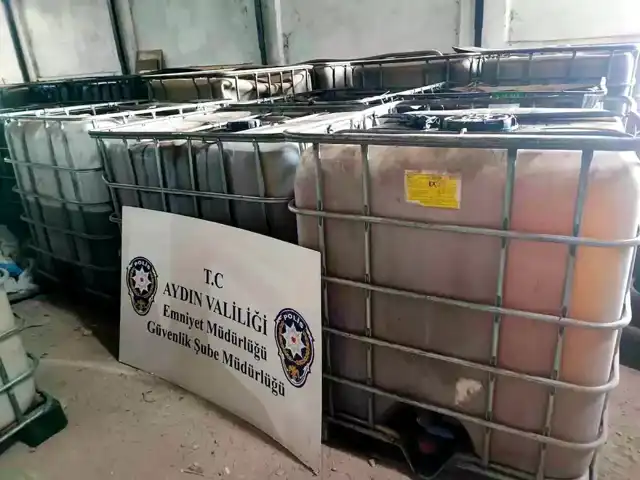 Aydın'da 2940 Litre Sahte Yağ Ele Geçirildi