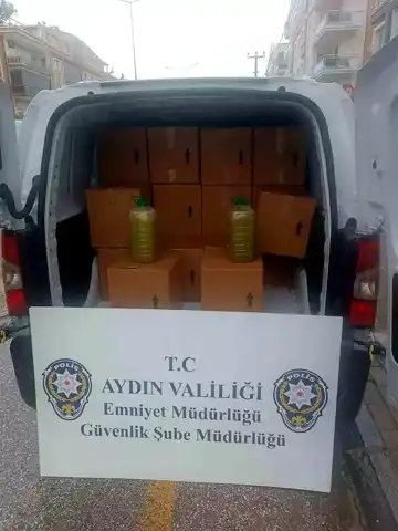 Aydın'da 850 Litre Sahte Yağ Operasyonu
