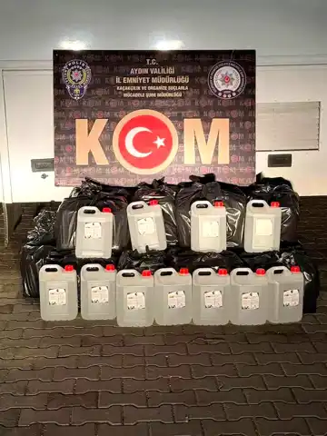 Aydın'da 415 Litre Kaçak Etanol Ele Geçirildi