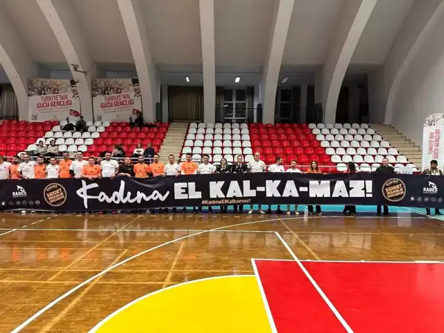 Spor Etkinliğinde Kadına Şiddete Karşı Bilgilendirme