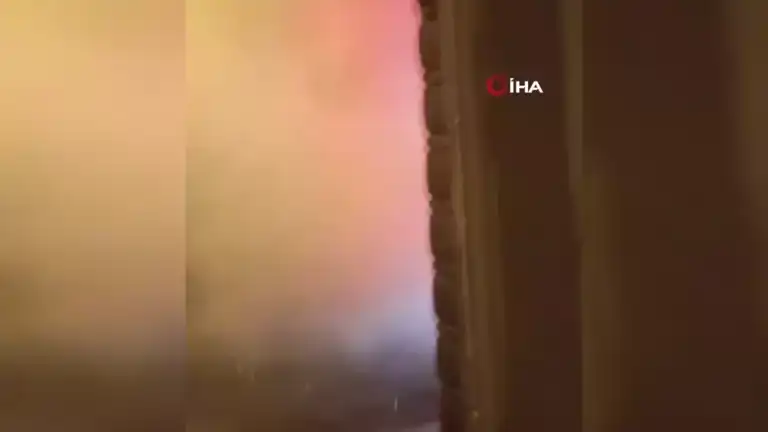 Park Halindeki Araç Alev Alev Yandı!