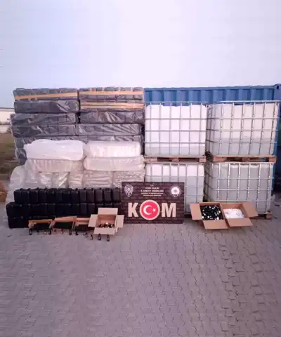Büyük Sahte Alkol Operasyonu: 2.5 Ton Etil Alkol Ele Geçirildi