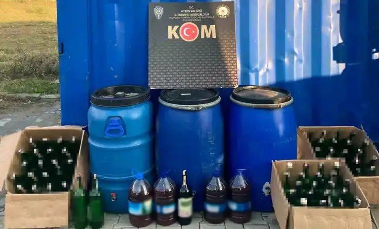 Aydın'da Sahte Alkol Baskını: 3 Gözaltı