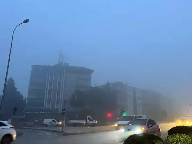 Denizli'de Yoğun Sis, Ulaşımı Felç Etti!