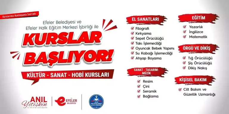 Kültür Sanat Kursları Başlıyor!