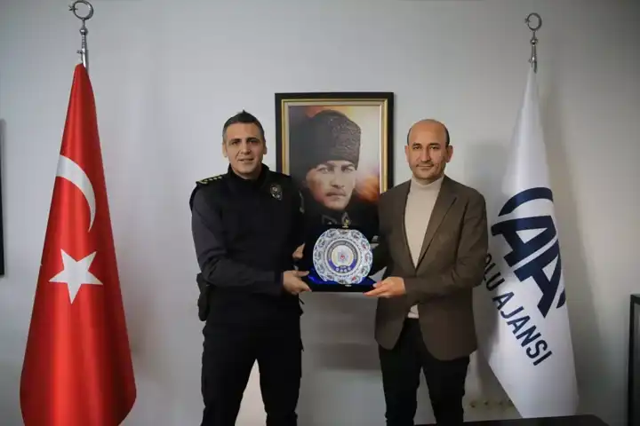Emniyet Müdürü, Haber Ajansını Ziyaret Etti