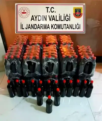 Germencik'te 550 Litre Faturasız Nar Ekşisi