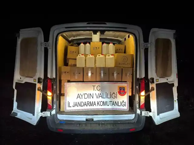 Germencik'te Büyük Kaçak Alkol Operasyonu